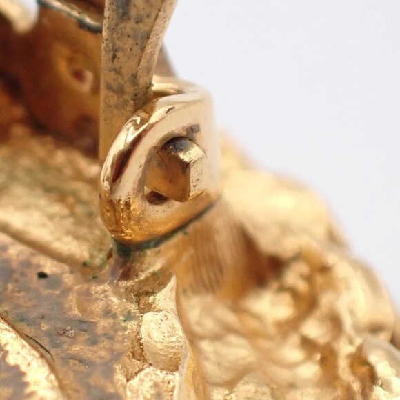 CHANEL CC Logo Imitation pearl Round Button Earrings Clip-On GHW 61RF537 - Picture 6 of 10